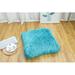 Everly Quinn Felicisimo Faux Fur Throw Pillow Polyester/Polyfill/Faux Fur in Blue | 18 H x 18 W x 6 D in | Wayfair CD8C4D71779D4392A632794DDCCACBB1