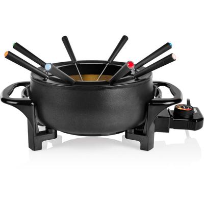 Tristar Fondue-Pfanne FO-1107 - Elektrisches Fondue-Set - 8 Personen - Geeignet für Käse, Öl,