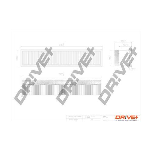 Drive+ Luftfilter für RENAULT NISSAN 8200298074 16546-00Q1F 16546-00QAS DP1110.10.0541