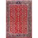 Floral Mashad Persian Vintage Area Rug Handmade Wool Carpet - 9'9" x 12'6"