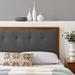 Draper Tufted Fabric and Wood Headboard