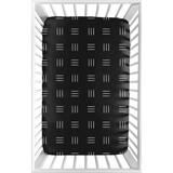 Black and White Baby Fitted Mini Portable Crib Sheet Boho Mudcloth Portable Crib Pack and Play Bohemian Woodland Southwest Hatch