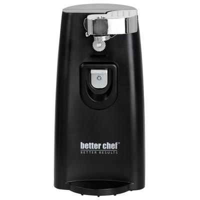Better Chef Electric Can Opener with Sharpener and Bottle Opener Black - 4.5in x 4.8in