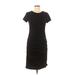 Missufe Casual Dress - Sheath: Black Solid Dresses - Women's Size Medium