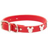 Disney Mickey Mouse Vegan Leather Dog Collar, X-Small, Multi-Color