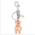 Coach Accessories | Authentic Coach 3d Bear Bag Charm 87166 Rose Gold Nwt | Color: Gold | Size: Os