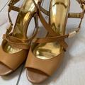 Coach Shoes | Coach Leather High Heels | Color: Tan | Size: 8.5