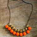 J. Crew Jewelry | J. Crew Necklace | Color: Gold/Orange | Size: Os