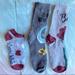 Disney Other | 3 Pairs Disney Princess Socks Nwot Adult Long Sock & Short Ankle Sock | Color: Gray/Red | Size: Os