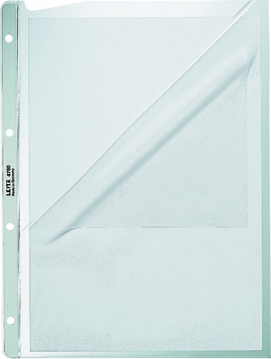 LEITZ Prospekthülle A4 130my PP oben und links offen Image