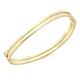 Carissima Gold Women's 9 ct Yellow Gold Double Tube Wave Bangle