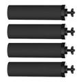 HUINING 4PCS Black Water Filters for Water Purification Unit Water Filter Replacement Household Water Bucket Water Filtration System Gravity Water Filter System Water Purifier Survival