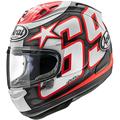 Arai RX-7V Evo Nicky Reset Helm, schwarz-weiss-rot, Größe S