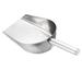 Ice Scoop Stainless Steel 11.8x4.7" Flour Cereal Food Utility Shovel - Silver