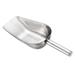 Ice Scoop Stainless Steel 10.6x3.1" Flour Cereal Food Utility Shovel - Silver