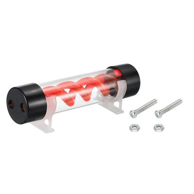 Cylindrical Water Cooling Tank G1/4" D50mm L200mm with Acrylic and POM - Red