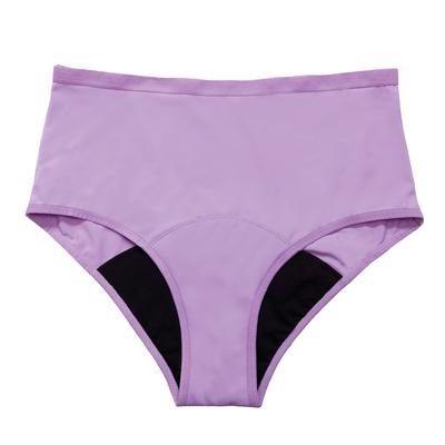 MYLILY - Periodenunterwäsche - High Waist Flieder 1 ct Silber