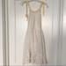 Free People Dresses | Free People White Lace Linen/Viscose Halter Dress Size 2 | Color: White/Yellow | Size: 2