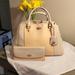 Coach Bags | Coach Leather Satchel & Matching Wallet | Color: Cream/White | Size: Os