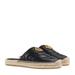 Gucci Shoes | Gucci Marmont Double G Leather Espadrille Slide Mules | Color: Black/Gold | Size: 7.5