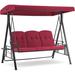 Arlmont & Co. Kosumo Porch Swing w/ Stand Metal in Red | 71 H x 77 W x 44 D in | Wayfair 7B7F618E88FF4C68A947FE1E5279C9F8