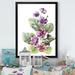 Winston Porter Wild Viola Purple Flowers - on Metal in Green/Indigo | 40 H x 30 W x 1.5 D in | Wayfair 5F5D42C0B44B4445AA5200ED1EF09EF6