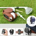 Poudres de stockage de balle de golf en cuir mini poche sac de taille de golf portable