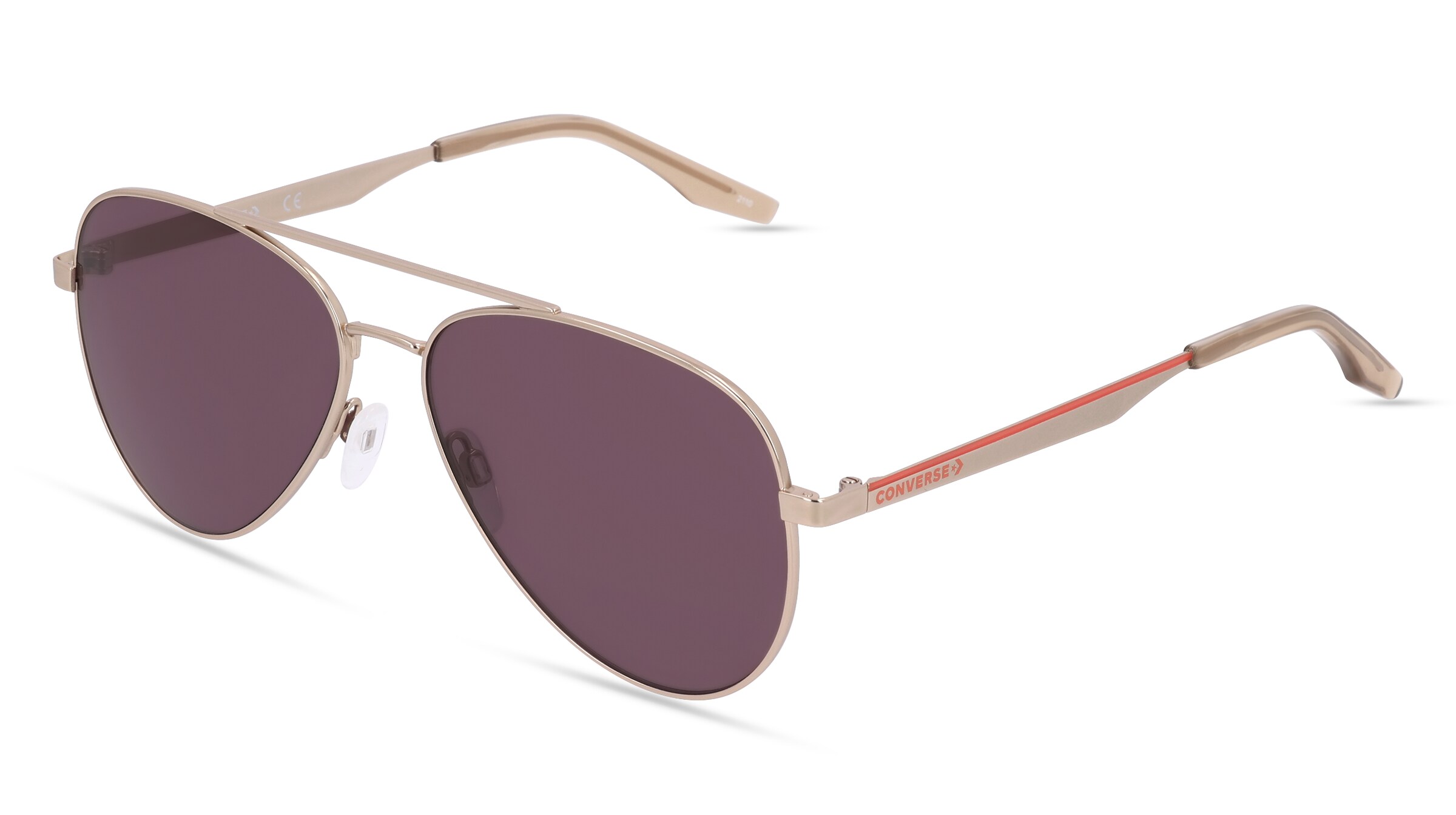 Converse CV105S ELEVATE Unisex-Sonnenbrille Vollrand Pilot Metall-Gestell, gold