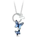 Collier avec pendentif papillon en Zircon argenté pour femmes bijoux à la mode cadeaux pour maman