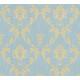 ARCHITECTS PAPER Textiltapete "Metallic Silk" Tapeten Gr. B/L: 0,53 m x 10,05 m, Rollen: 1 St., bunt (gold, blau, grün) Barock-Tapeten
