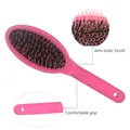 Peigne à poils pour extension de cheveux brosse de massage anti-leges marron foncé document