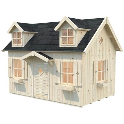 Spielhaus PALMAKO "Marie 5,4 m²", beige (natur), Spielhäuser, KinderB:320cm H:234cm T:222cm, Holzwerkstoff, mit Vorgefertigte Wandelemente, B:320cm H:234cm T:222cm