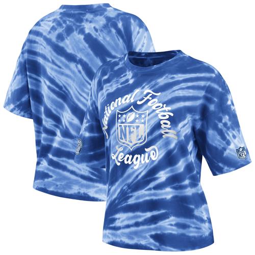 Damenbekleidung von Erin Andrews, blaues NFL-Batik-T-Shirt