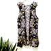 Free People Dresses | Free People Mini Summer Ditsy Floral Dress Ruffle Hem/ Sleeves Size M | Color: Black/Purple | Size: M