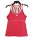 Adidas Tops | Adidas Pink White Climalite Racerback Tank Top Active Wear Large L | Color: Pink/White | Size: L