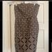 J. Crew Dresses | Jcrew Vintage Strapless Midi Dress Size 4 | Color: Black/Brown | Size: 4