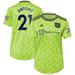 Women's adidas Antony Neon Green Manchester United 2022/23 Third Replica Player Jersey