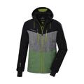 Skijacke KILLTEC "KSW 45 MN SKI JCKT" Gr. XXL, bunt (schwarz, grau, grün) Herren Jacken Skijacken