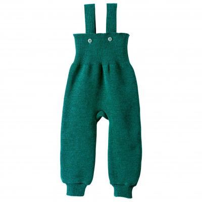 disana - Kid's Strick-Trägerhose - Overall Gr 62/68 türkis/grün