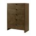 Theodore Alexander Catalina 5 - Drawer Tall Chest Wood in Brown | 56 H x 40 W x 20 D in | Wayfair TA60042.C301