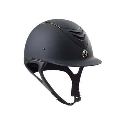 One K Defender CCS MIPS Helmet - L - Black Matte w/ Rose Gold - Long Oval - Smartpak