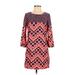 Traffic People Casual Dress - Shift: Pink Graphic Dresses - Women's Size X-Small