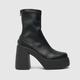 schuh abel chunky platform boots in black