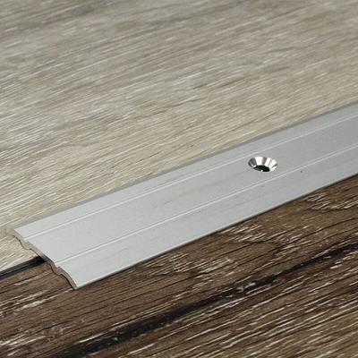 Bergangsprofil Aluminium eloxiert Silber Breite 24.5 mm Höhe 1.25 mm Länge 1000 mm Gebohrt