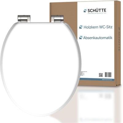 Holzkern WC-Sitz white, mit Absenkautomatik, Toilettendeckel, Klodeckel, WC-Sitz, Klobrille,