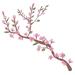 Winston Porter Japanese Sakura Tree Branch Wall Decal Vinyl in Brown/Green/Pink | 19 H x 20 W in | Wayfair 852A0175D43A42C1A28F125FBDE6AE8D