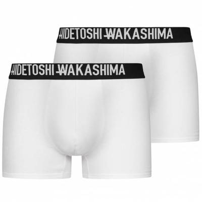 HIDETOSHI WAKASHIMA "Sapporo" Herren Boxershorts 2er-Pack weiß