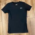 Under Armour Shirts & Tops | Kids Under Armour Short Sleeve V Neck Youth Xl Performance Shirt Black | Color: Black | Size: Youth Xl