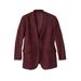 Men's Big & Tall KS Signature Microsuede Sport Coat by KS Signature in Burgundy (Size 58) Leather Jacket