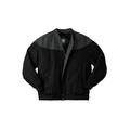 Men's Big & Tall Totes® ColorBlock Bomber Jacket by TOTES in Charcoal Black (Size 3XL)